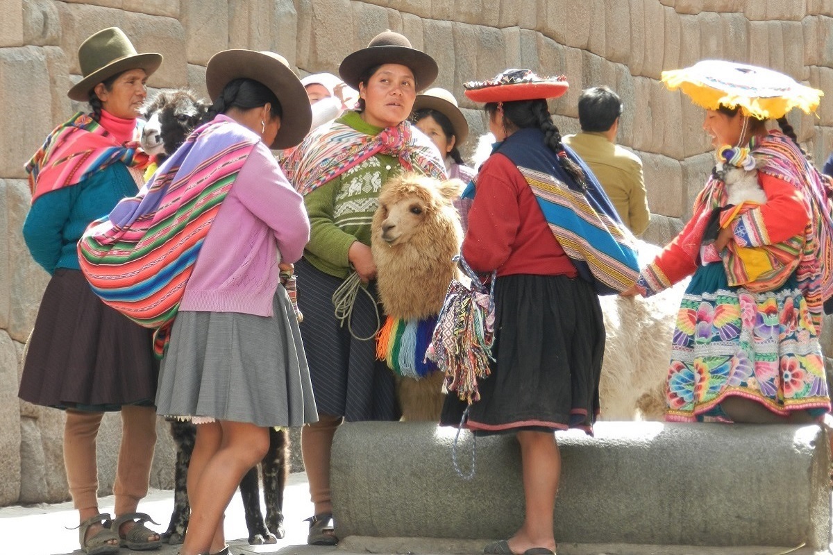 Inheemse Quechua-bevolking in Cusco